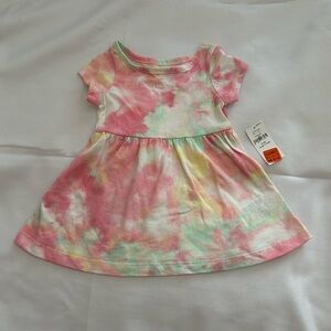 Infant girls tie-dyed dress